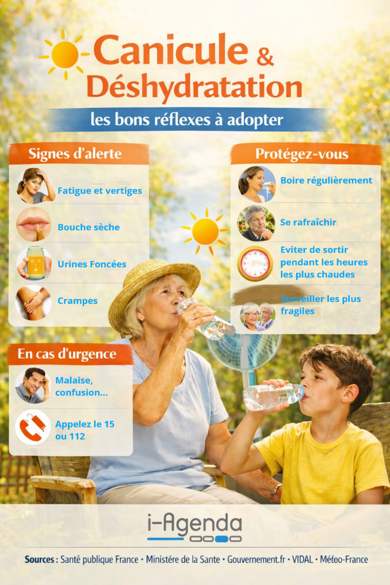 Canicule et déshydratation : les bons réflexes à adopter